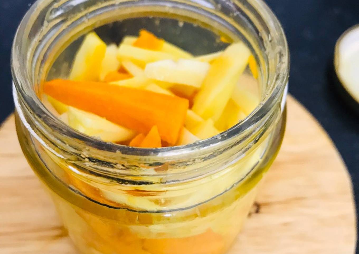 Turmeric pickle in 5 mins Healthy pickle recipe no oil pickle