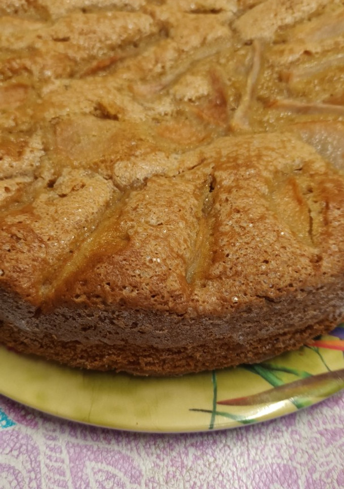 Una foto de Torta de peras