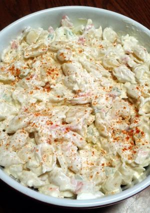 A picture of sarah's crab salad.