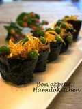 For Cherry Blossom Viewing Bentos✿ Soboro Gunkan Maki with 3 Colors of Spring✿