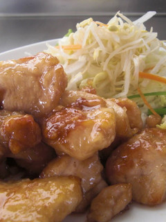 A picture of Chicken Breasts with Pickled Plum Sauce.