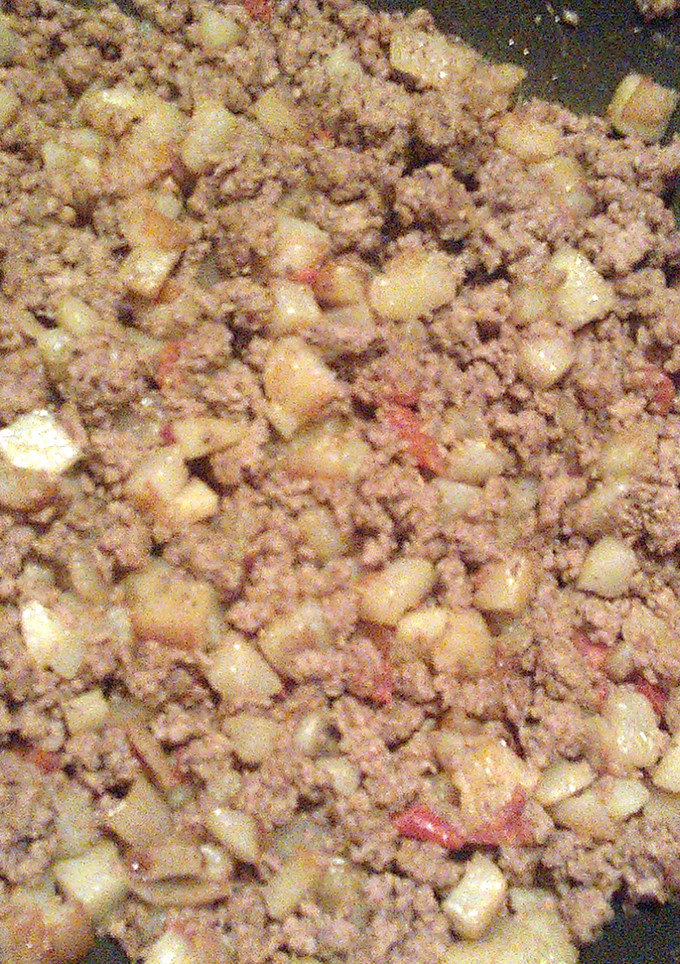 A picture of Picadillo con papas.