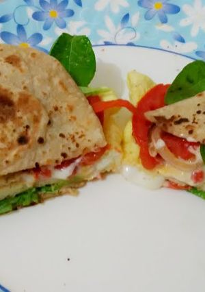 A picture of Perfect homemade EGG WRAP..