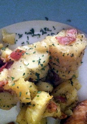 A picture of Fried potatoes....German : ).