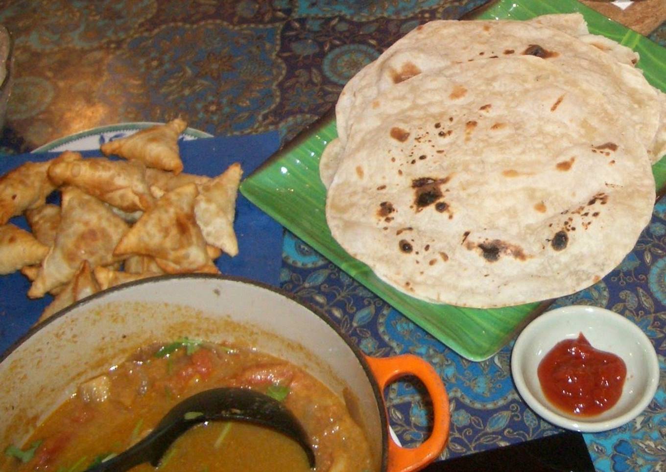 Chapati with Atta (Whole Wheat Flour)