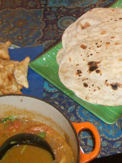 A picture of Chapati with Atta (Whole Wheat Flour).