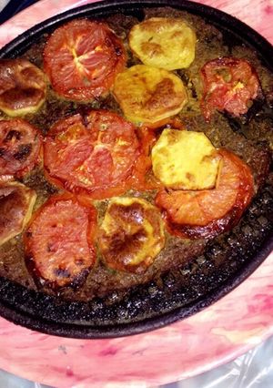 صورة لوصفة صينيه اللحمه بالفرن