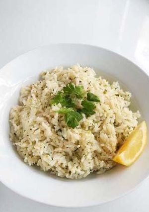 A picture of Green Mexican Rice.