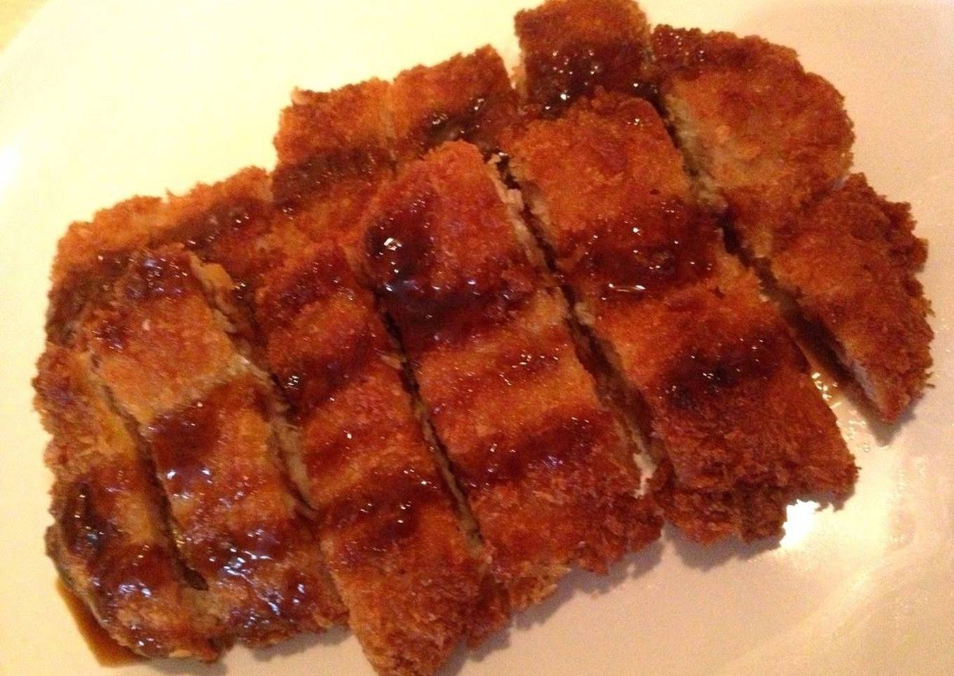 Easy pork tonkatsu chops