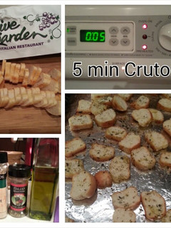 A picture of Olive Garden Bread stick Croutons.