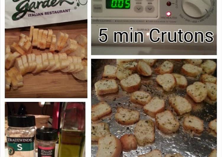Steps to Prepare Ultimate Olive Garden Bread stick Croutons