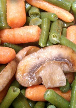 A picture of green bean and carrot fungi.