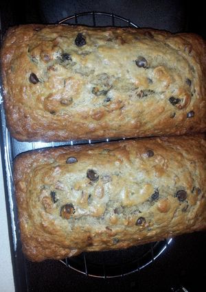 A picture of My banana bread .