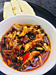 A picture of Palm Oil Pepper Sauce.