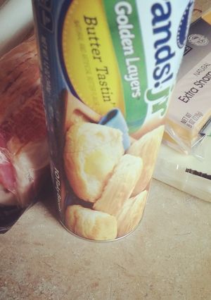 A picture of Bacon cheddar bombs.