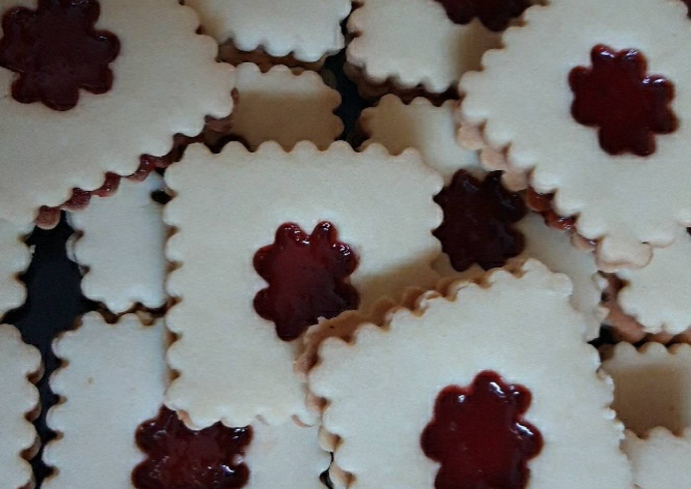 Sablés à la confiture de fraise