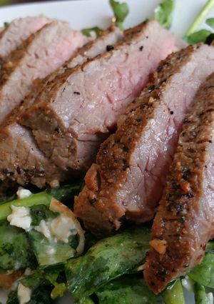 A picture of Watercress Steak Salad.