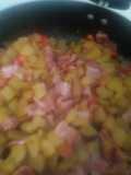 Papas con tocino
