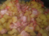 Papas con tocino