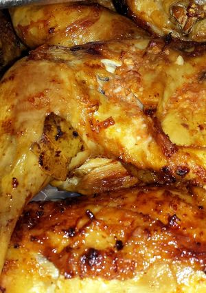 A picture of Roasted Lemon and Garlic Chicken.