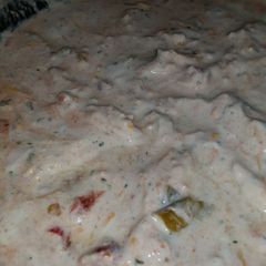 Creamy Garlic Salsa dip A picture of Creamy Garlic Salsa dip.
