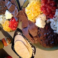 A picture of Carne asada tacos.