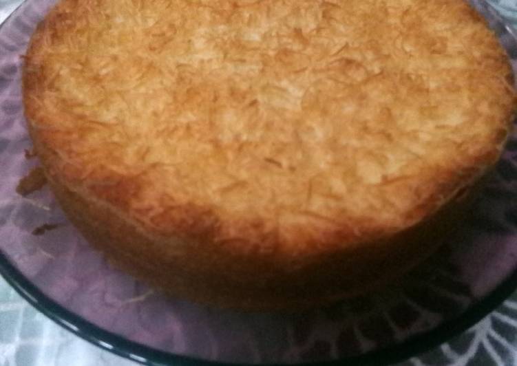 Cara mudah mengolah Cake putih telur toping keju yang Menggugah Selera