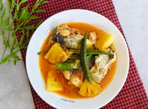Foto resep Asam Pedas Patin Okra Nanas