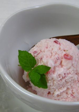 A picture of Strawberry Yogurt Ice Cream.
