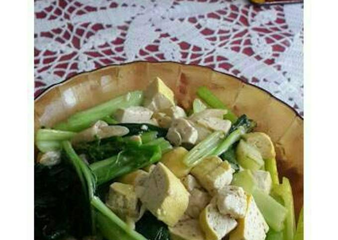 Resep Tumis Sawi Hijau And Tahu Oleh Martina Zahirsyah Cookpad