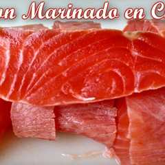 Una foto de Salmón marinado en cítricos