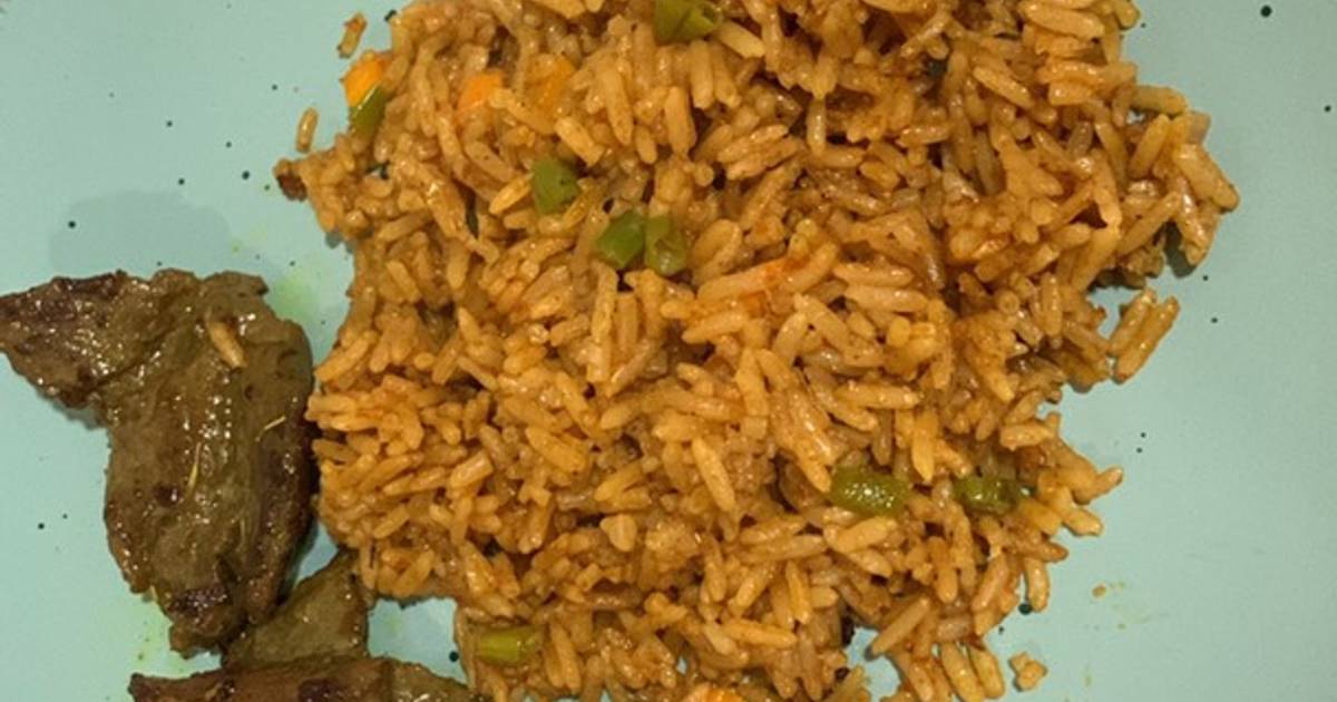 Best ever veggie Jollof rice Recipe by mrs zaynnab Cookpad