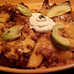 A picture of Game Day Chicken and Chilly Cheese Fries.