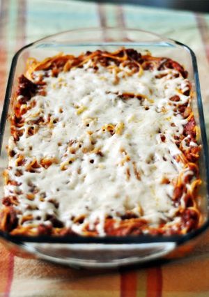 A picture of Bakes Spaghetti.