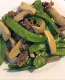 Nấm đùi gà xào đậu