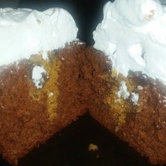 A picture of Chocolate Chip Cookie stuffed Cupcakes.