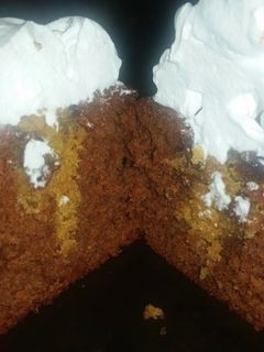 A picture of Chocolate Chip Cookie stuffed Cupcakes.