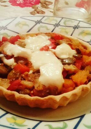 Una foto de Tartín de verduras con masa integral😍