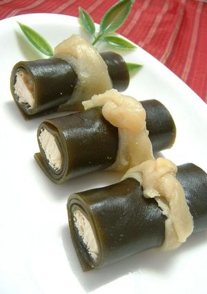 A picture of Light Chicken Kobumaki For Osechi.