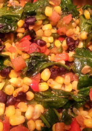 A picture of Corn and Black Bean Saute.
