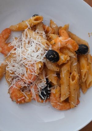 Foto de Penne com Tomate e Camarão