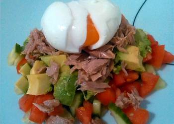 Easy Prepare Recipe Salad with tuna and egg Very Delicious