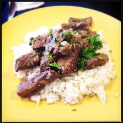 A picture of Korean sizzling beef.