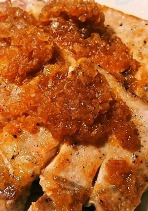 A picture of Pork Sauté with Onion Sauce.