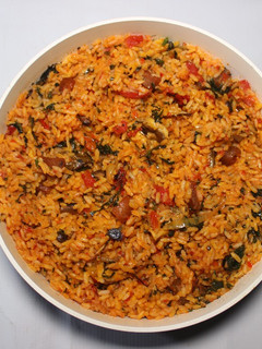 A picture of Delicious Native Jollof Rice.
