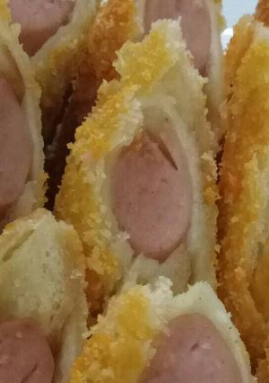 Foto resep Roti goreng sosis simple