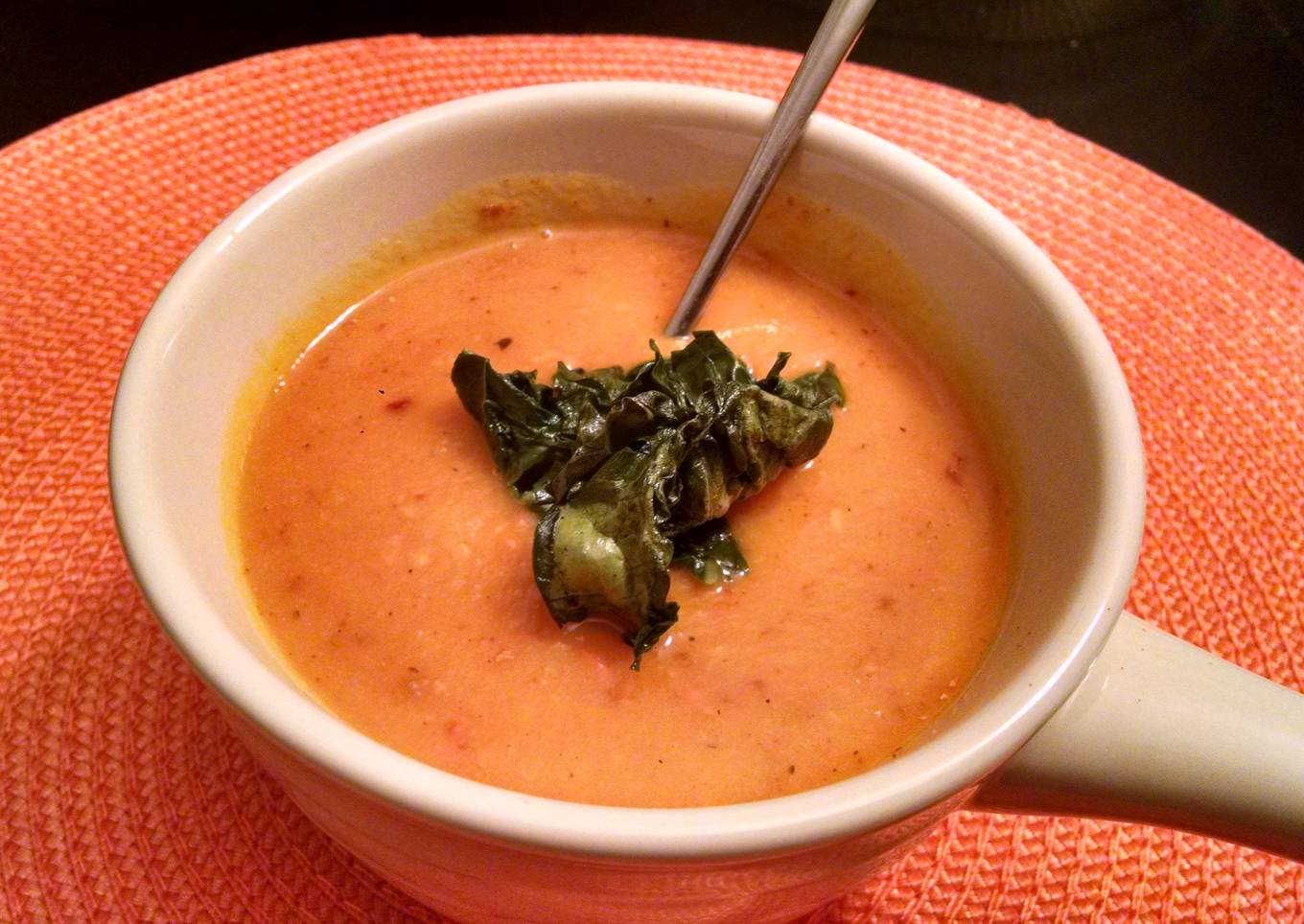 Spicy Butternut Squash,Carrot &Leek Soup