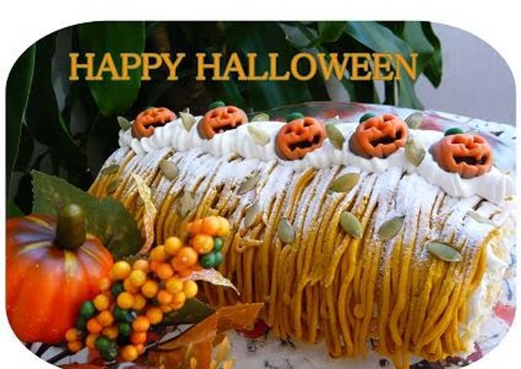 Recipe of Perfect Halloween Swiss Roll Cale