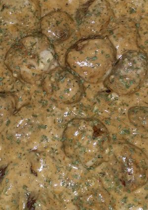 A picture of Swedish meatball.