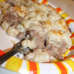 A picture of Hashbrown Hamburger Casserole.